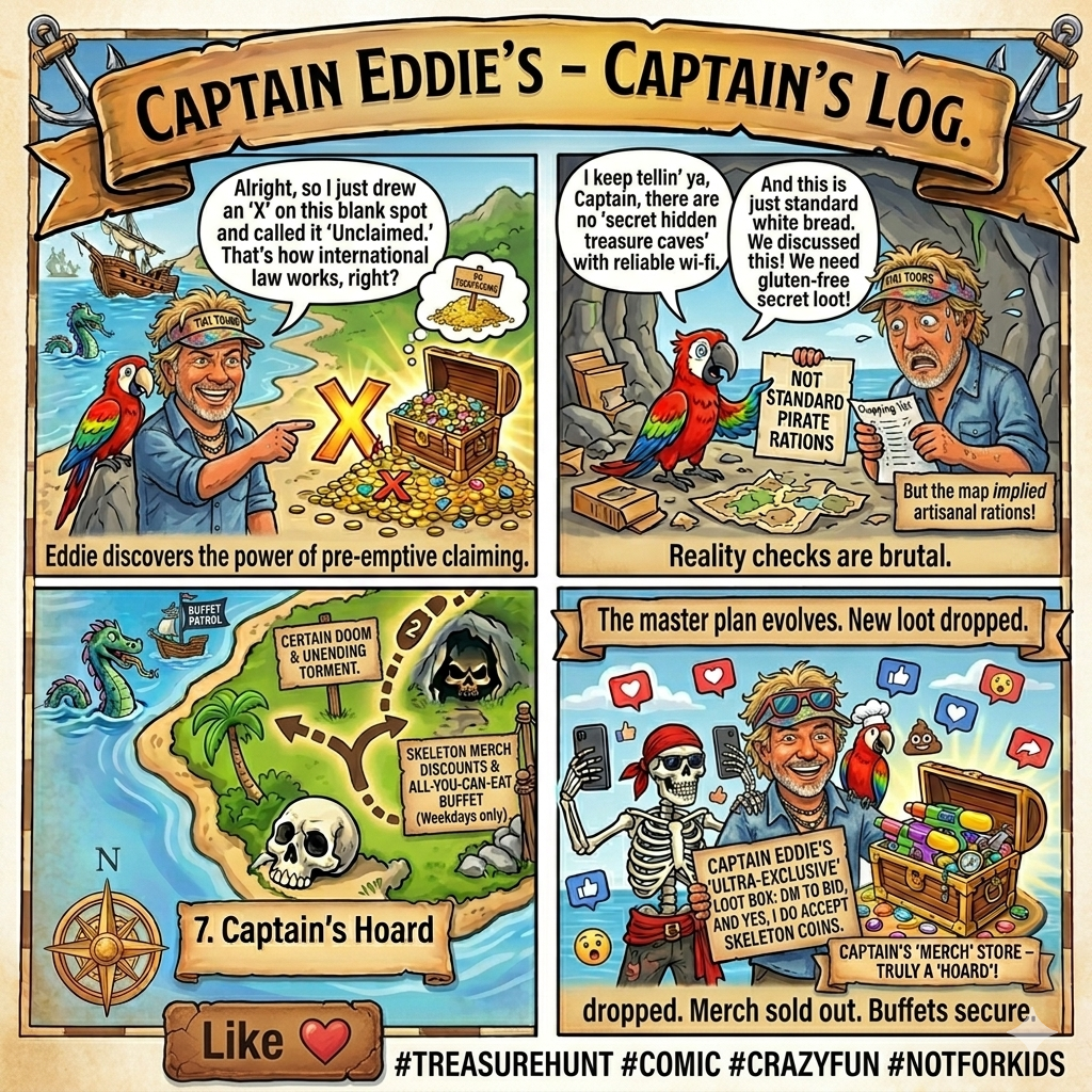 The Power of Pre-emptive Claiming — a Captain Eddie comic strip